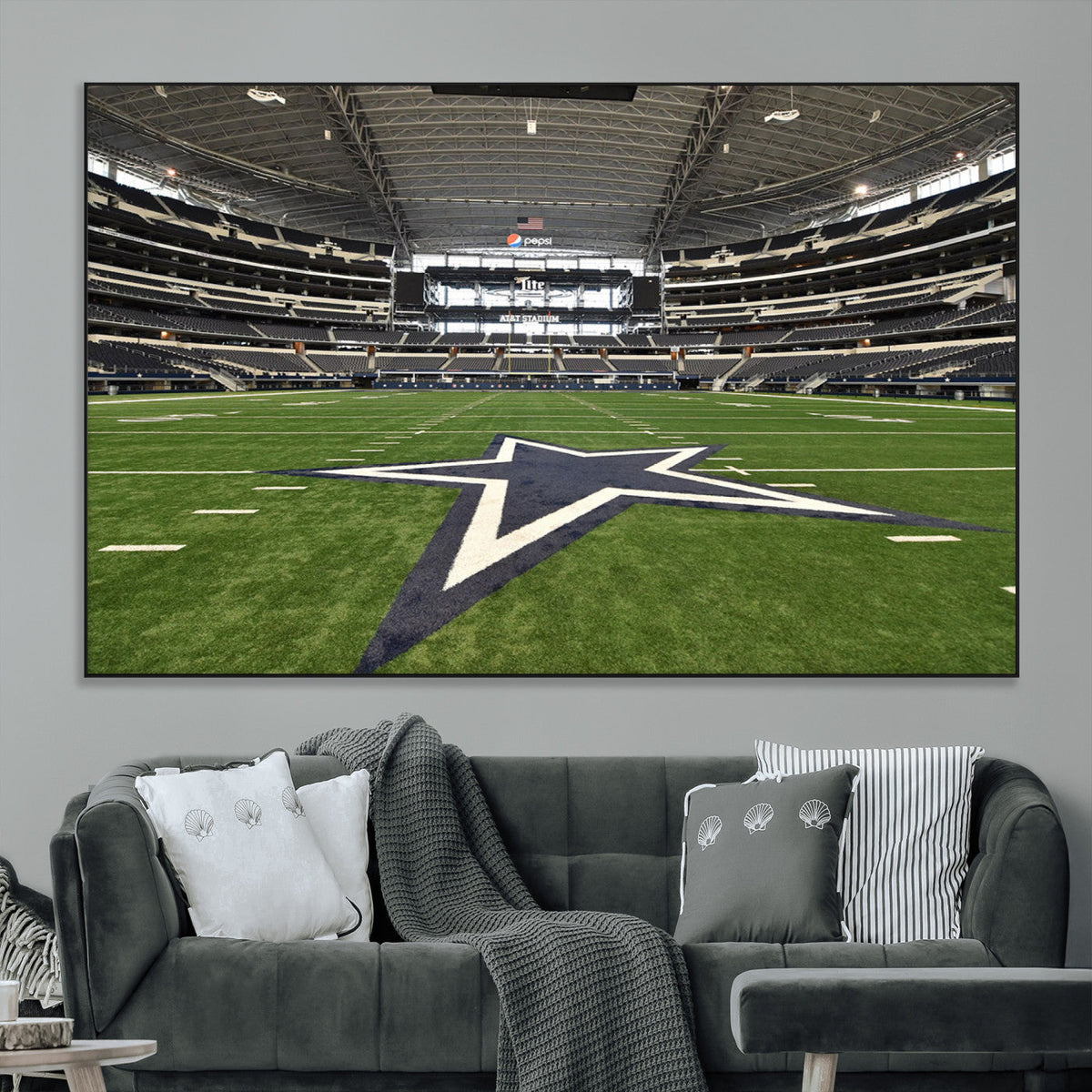 Dallas Cowboys Football Team Print - Arlington AT&T Stadium
