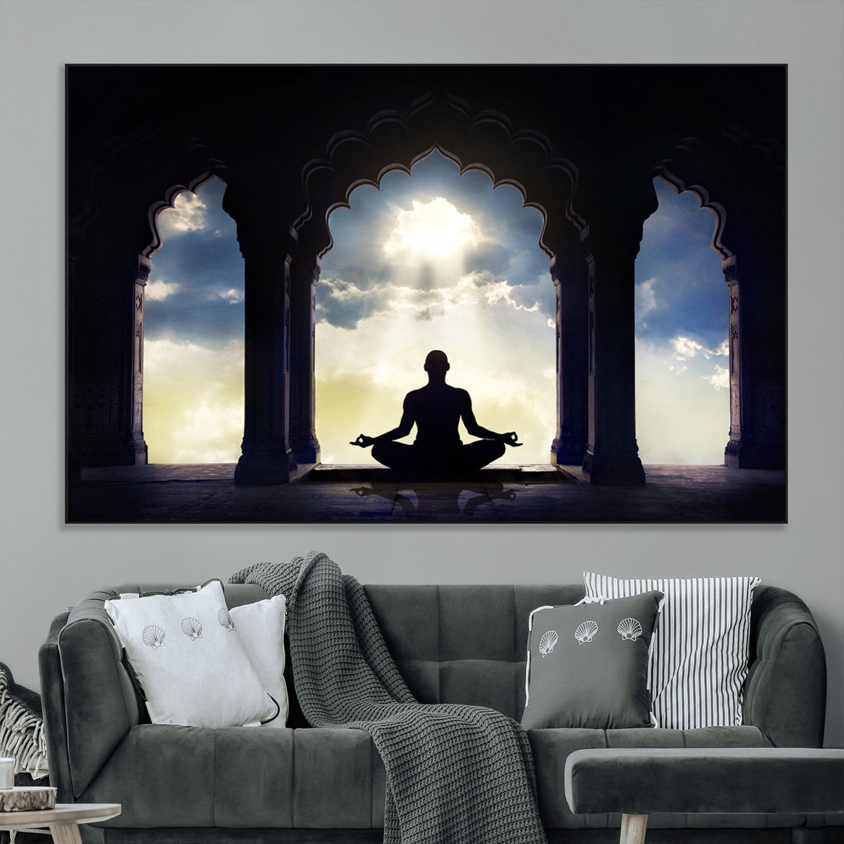 Women and Yoga Wall Art Canvas Print