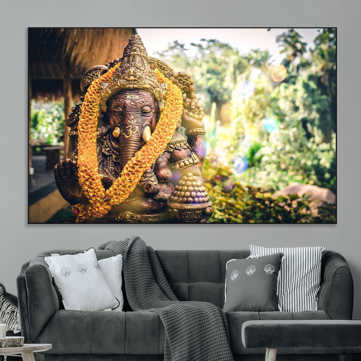 Hinduism Statue Wall Art Canvas Print