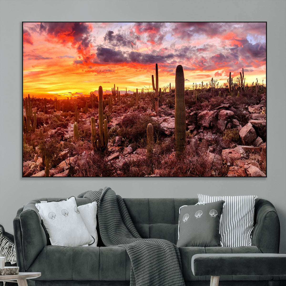 Arizona Desert Print, Western Cowboy Wall Art Print