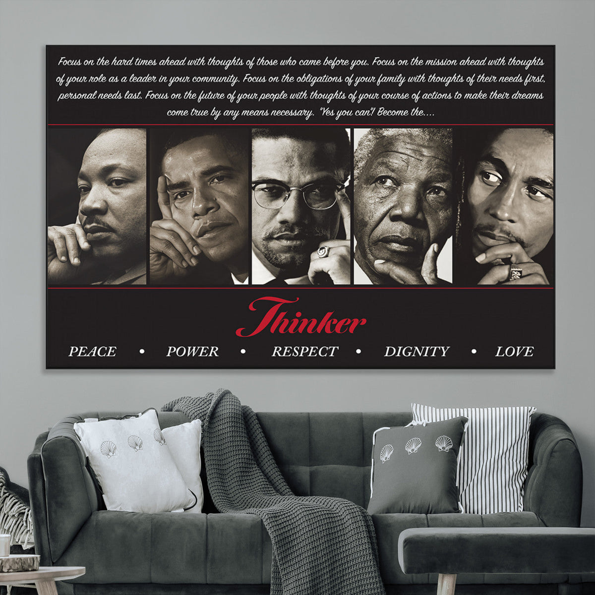 Thinkers of Wall Art Canvas Print - Inspirational Wall Art