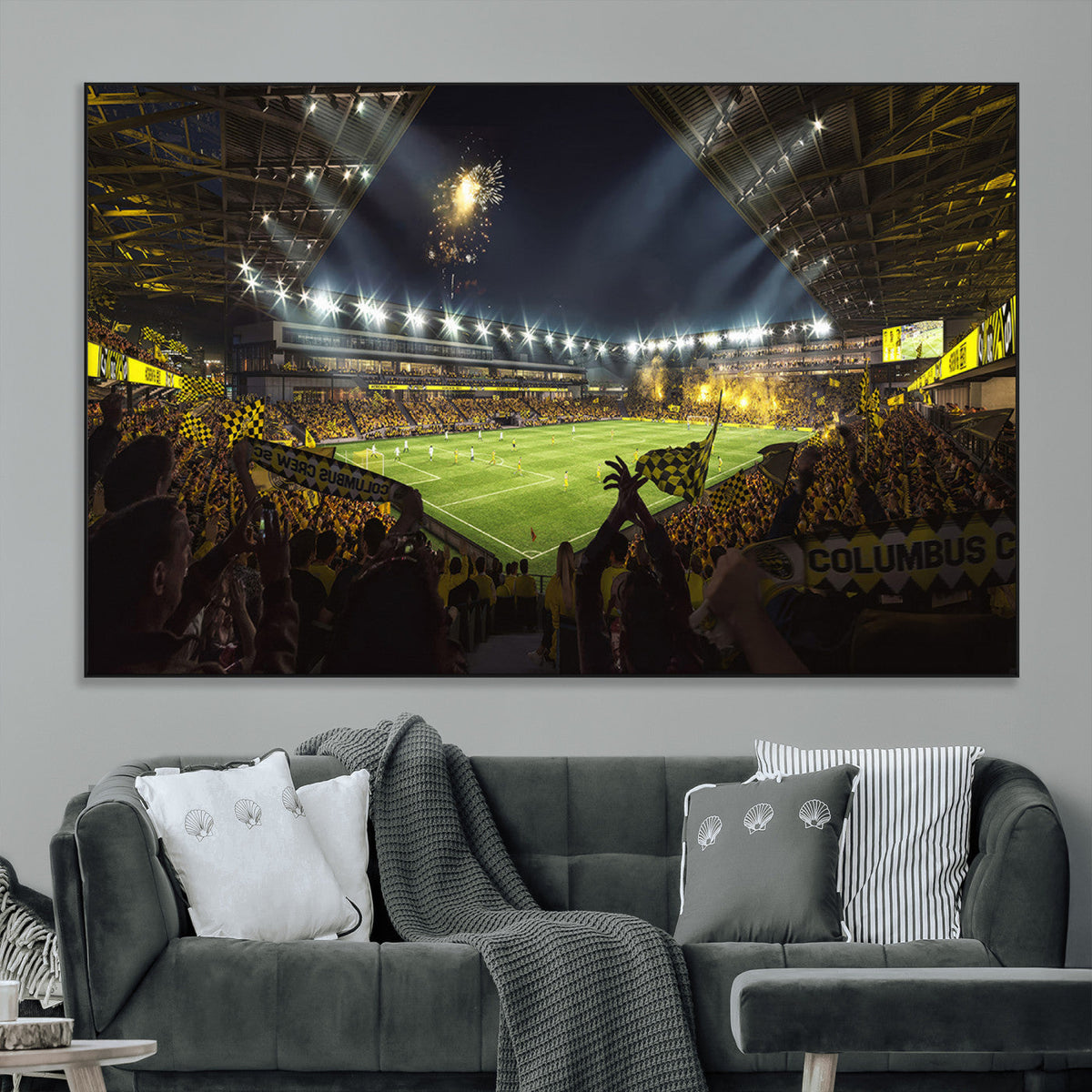 Columbus Crew Soccer Team Print - Columbus Crew Stadium Wall