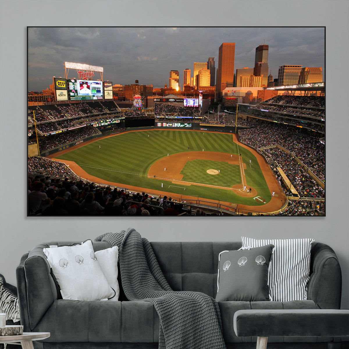 Minnesota Twins Baseball Team Print - Minneapolis Target