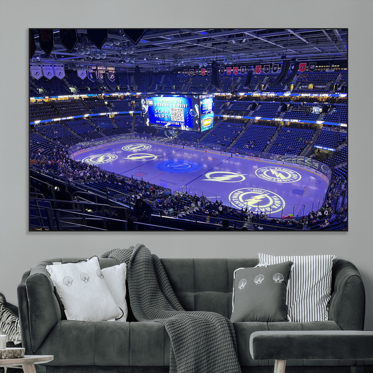 Amalie Arena Florida Wall Art Canvas Print - NHL Hockey