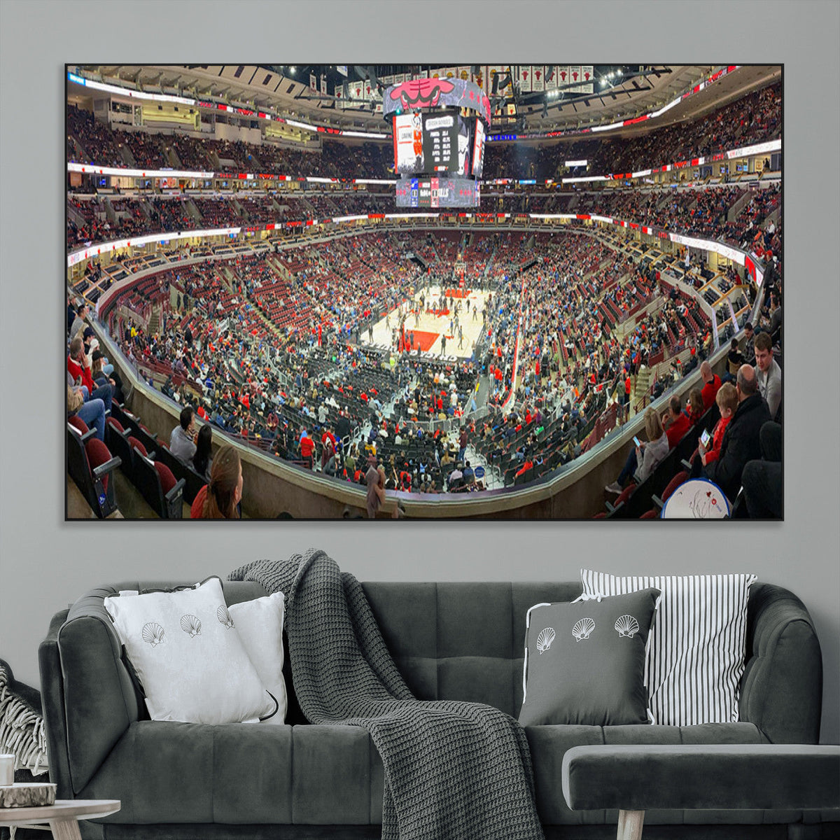 United Center Chicago Bulls Stadium Wall Art Canvas Print