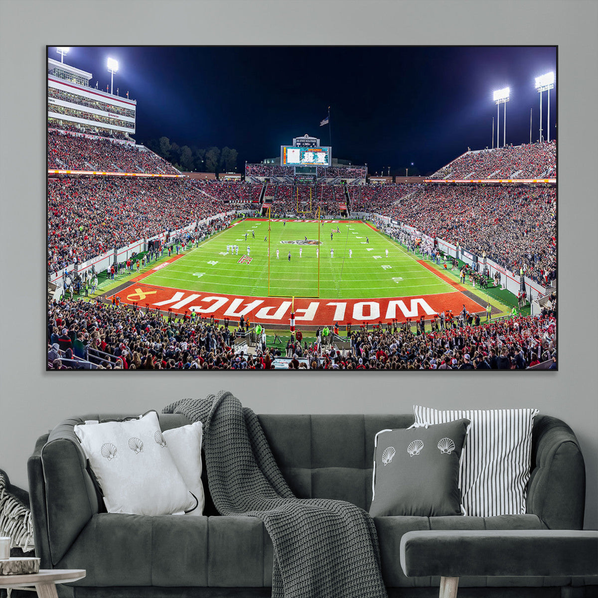 NC State Wolfpack Canvas Print - Raleigh Carter-Finley