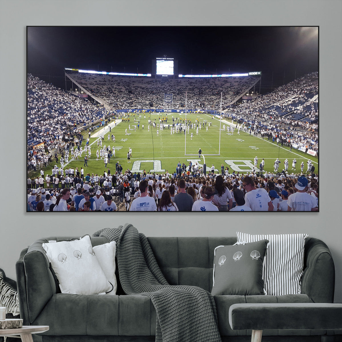 Brigham Young University Cougars Football Print Canvas -