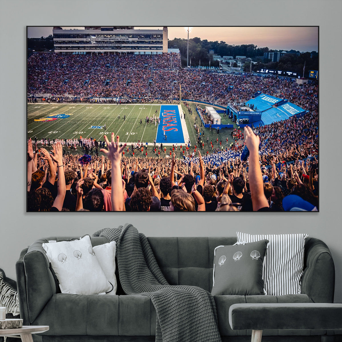 University of Kansas Jayhawks Football Team Art Print -