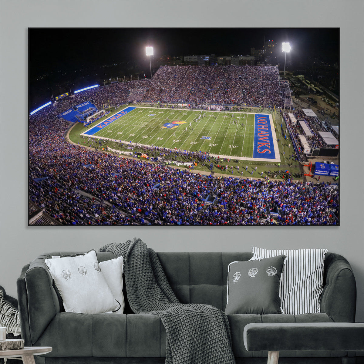 University of Kansas Jayhawks Football Team Print - Lawrence