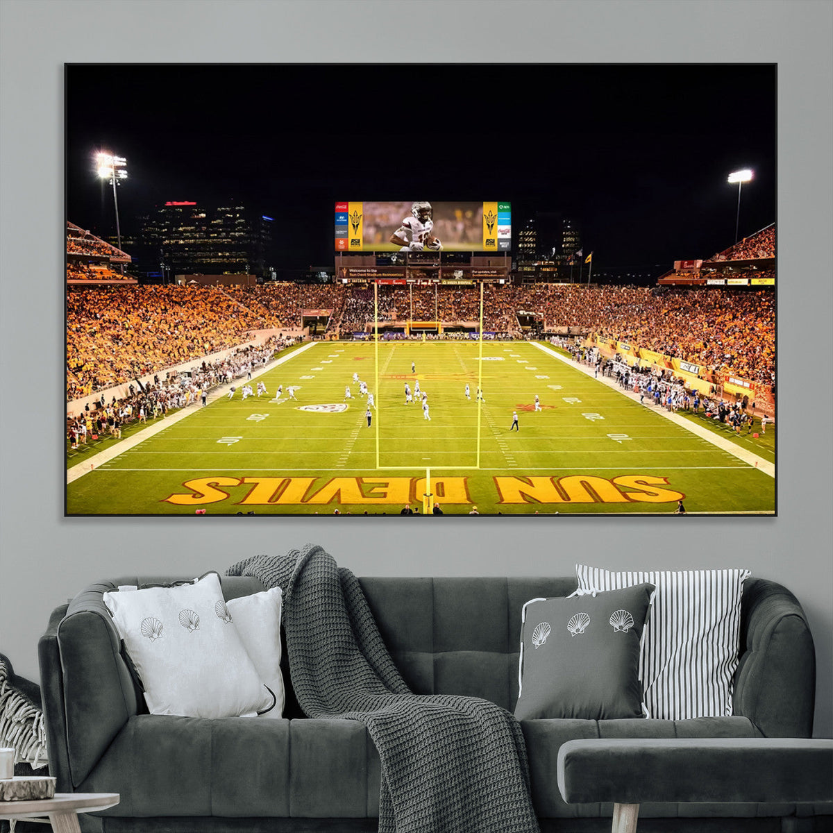 ASU Sun Devils Football Team Print - Phoenix Mountain