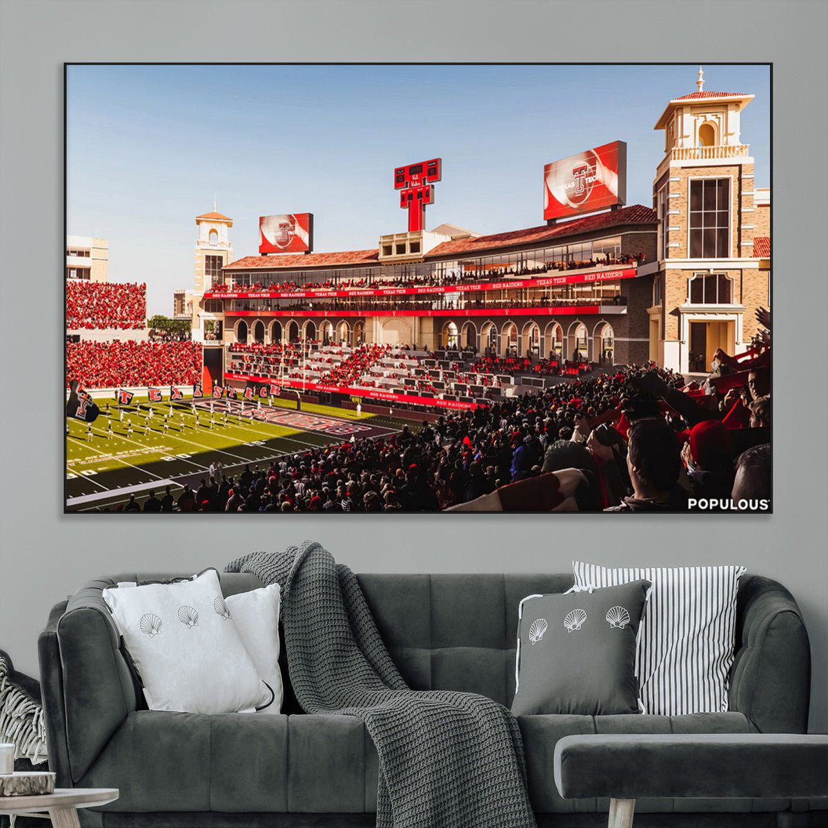 Jones AT&T Stadium Texas Tech Red Raiders Wall Art | Large