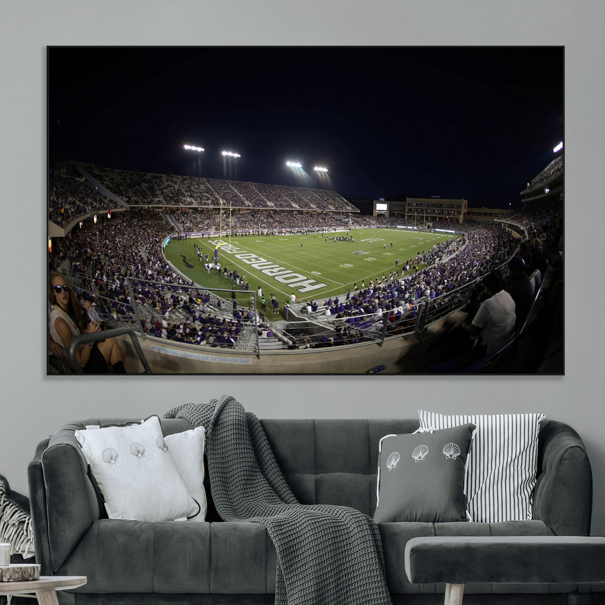 TCU Horned Frogs Football Team Print - Fort Worth Amon G.