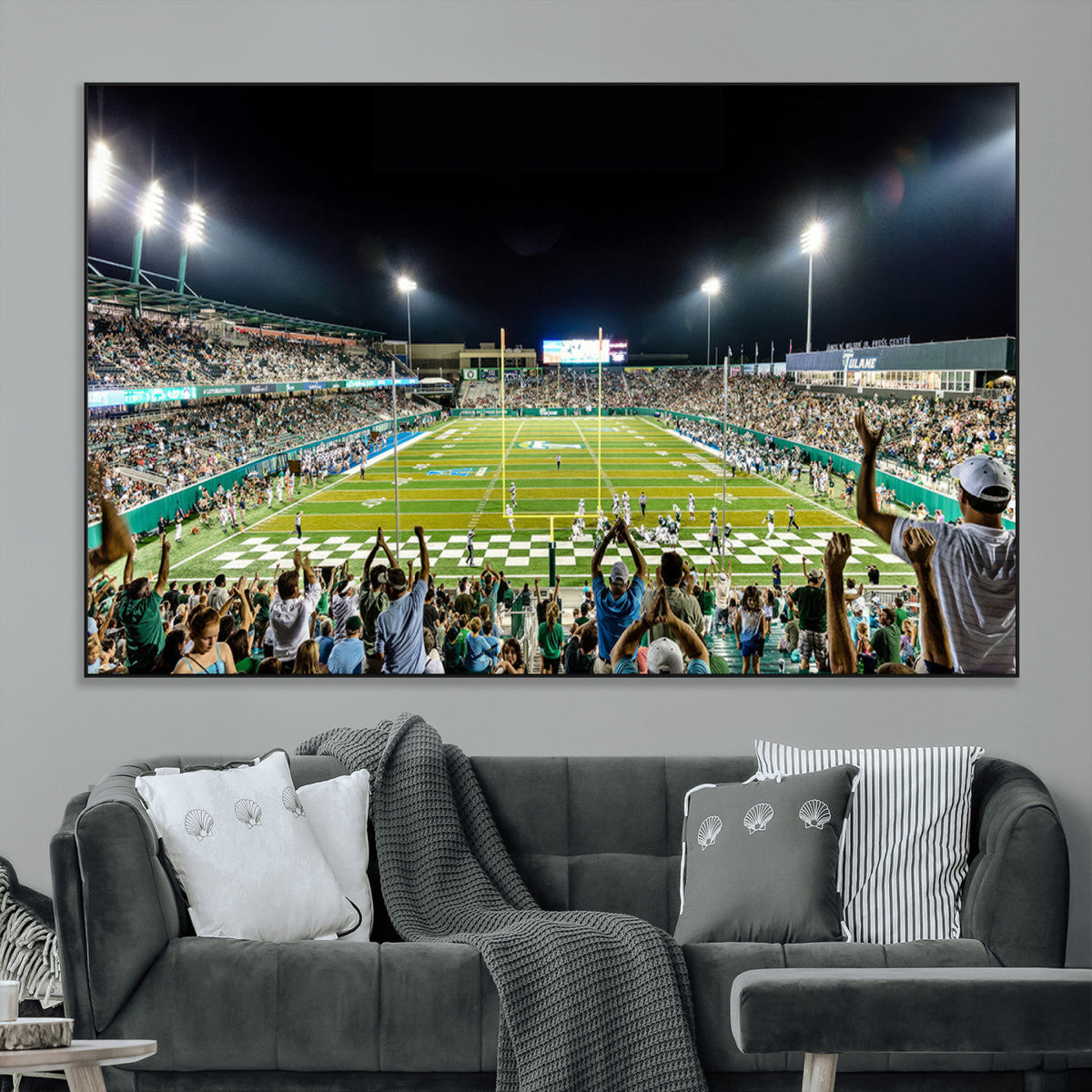 The Tulane University Green Wave Football Team Print - New