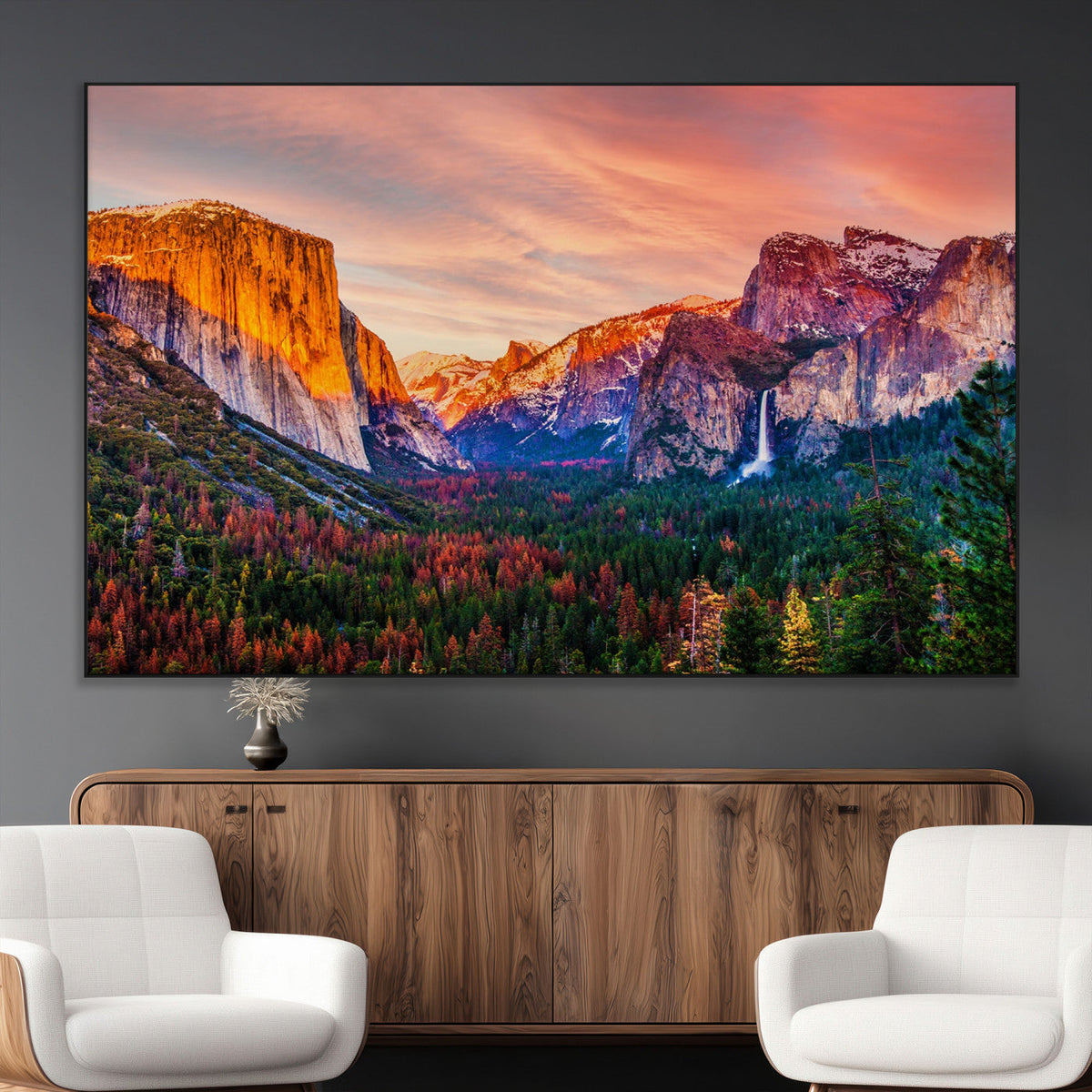 Yosemite Nal Park Wall Art Landscape Canvas Print El Capitan