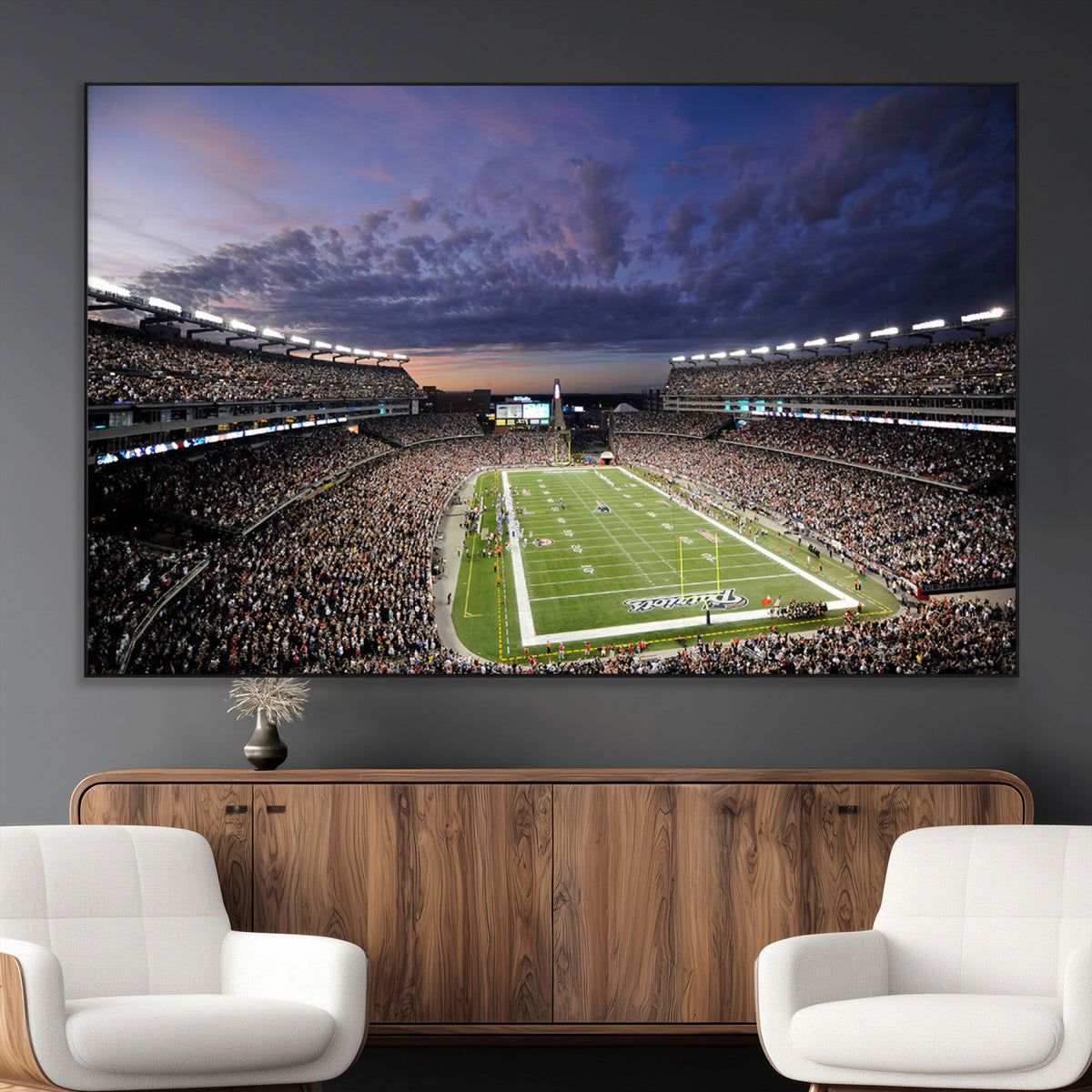New England Patriots Football Team Print - Foxborough