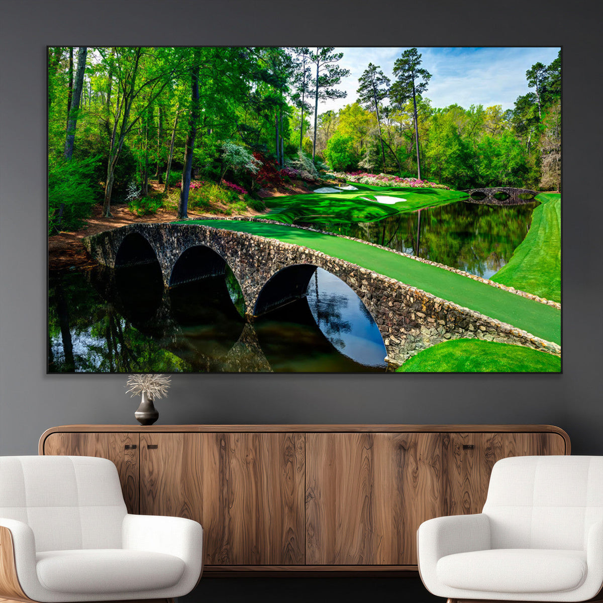 Augusta National Golf Club Wall Art - Panoramic Bridge &