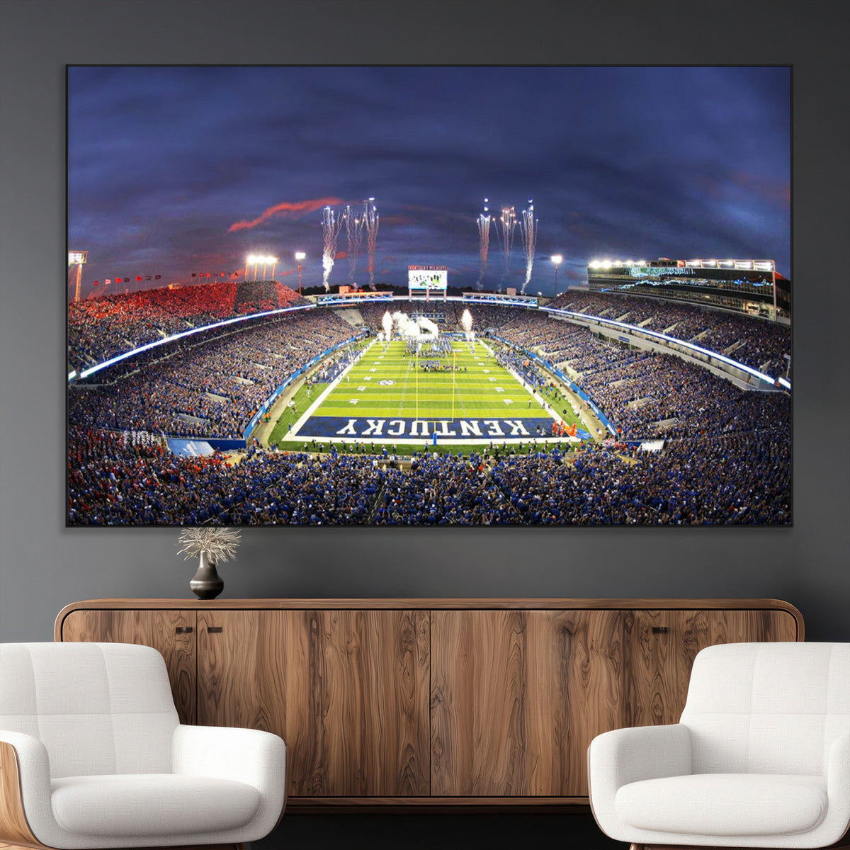 Kroger Field Canvas Wall Art - Kentucky Stadium Wall Art