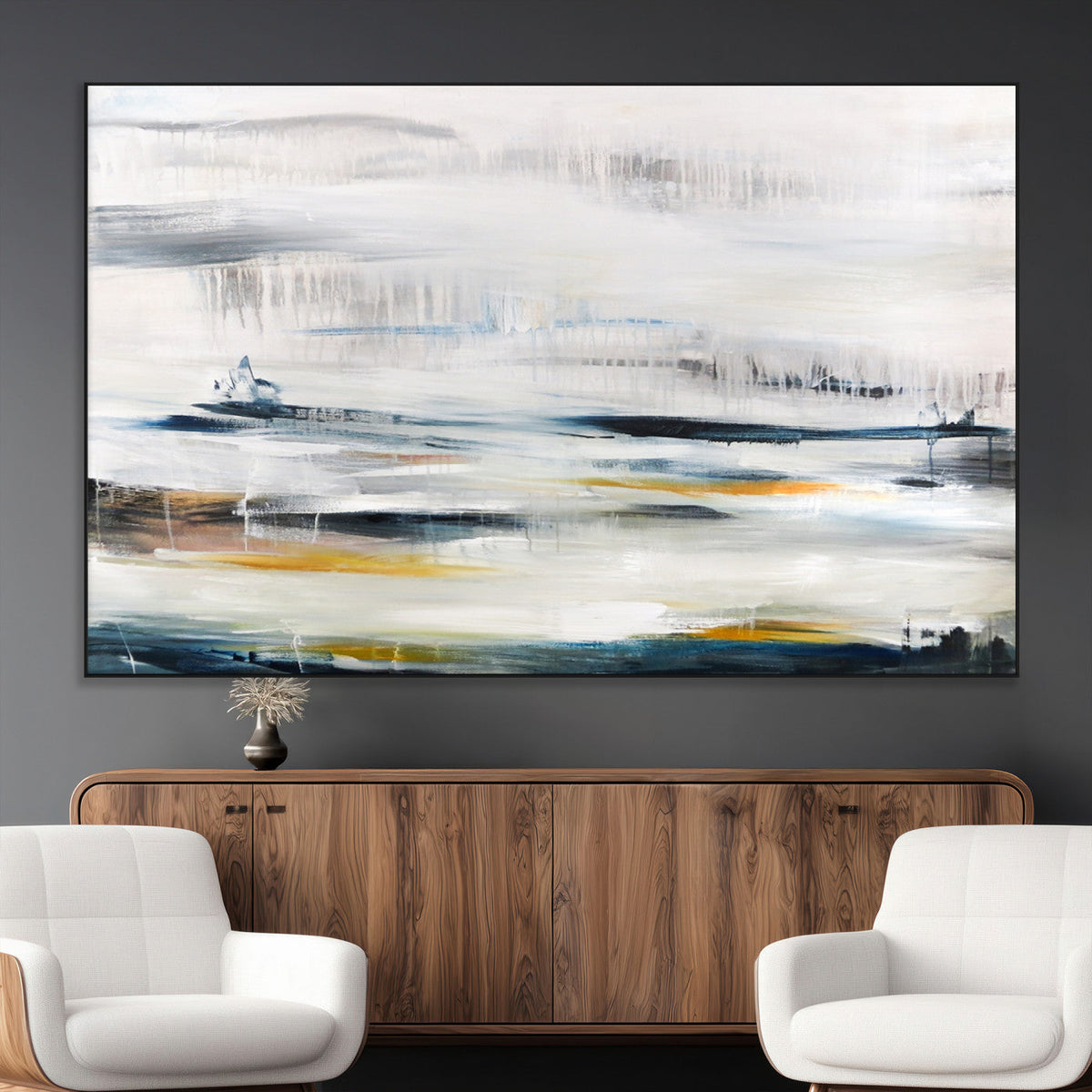 Soft Color Abstract Canvas Print