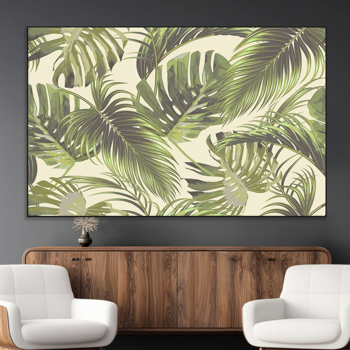 Palm Leaves Canvas Print