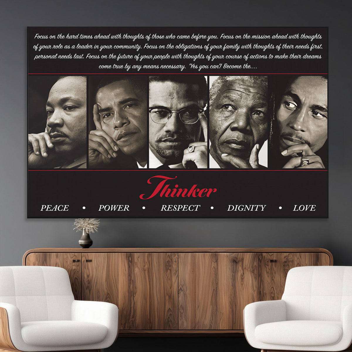 Thinkers of Wall Art Canvas Print - Inspirational Wall Art