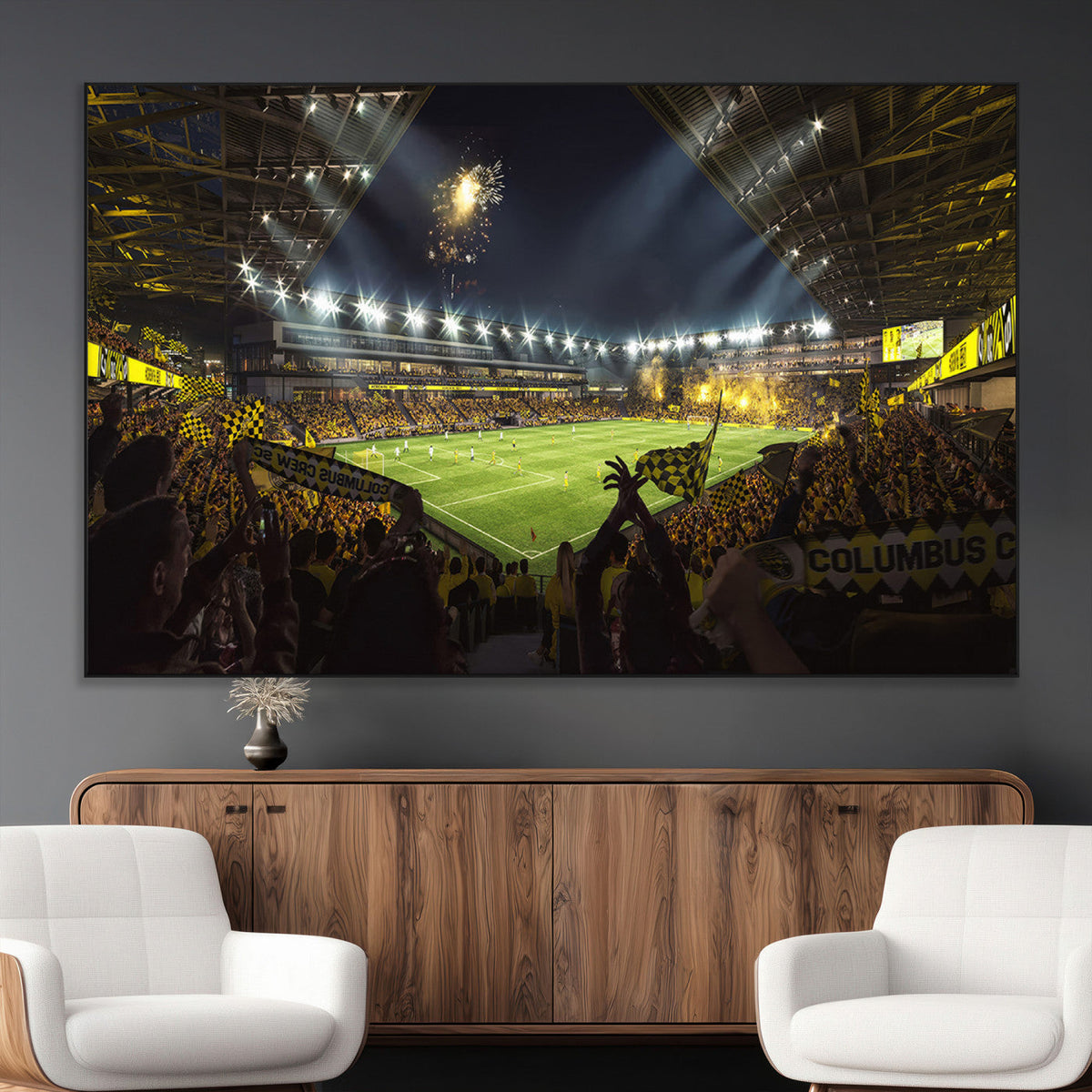 Columbus Crew Soccer Team Print - Columbus Crew Stadium Wall