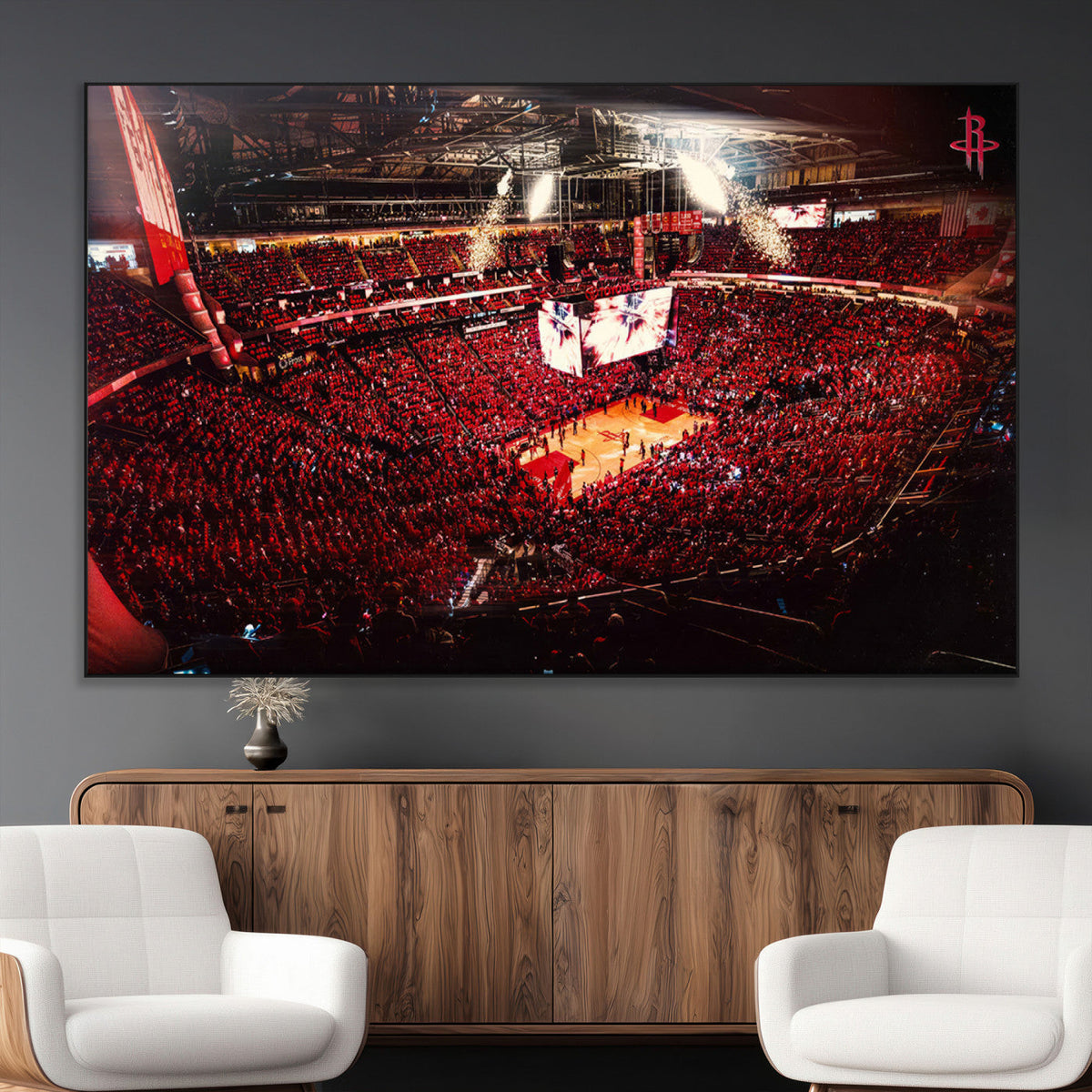 Houston Rockets Basketball Team Print Canvas- Houston Toyota