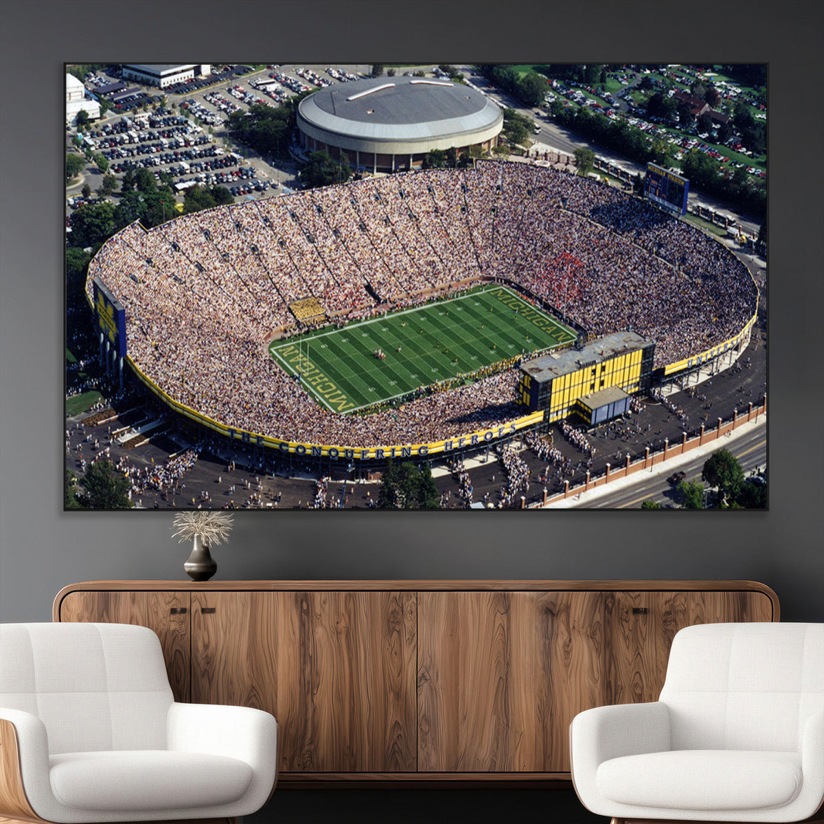 Michigan Wolverines Football Team Print - Ann Arbor Michigan