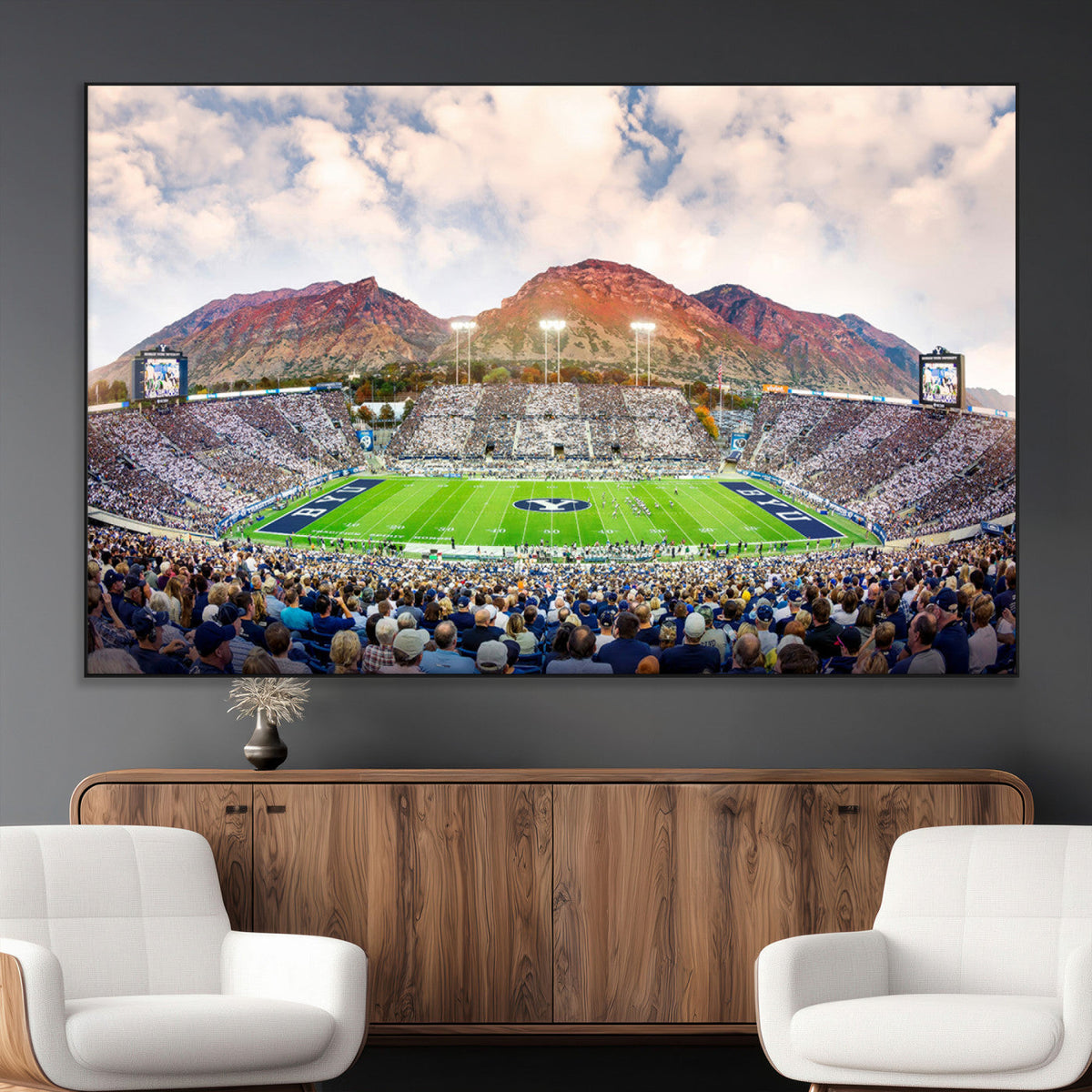 Brigham Young University Cougars Football Team Print - Provo