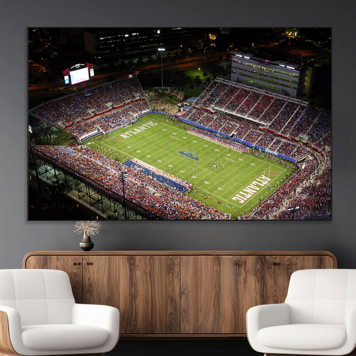 Florida Atlantic University Owls Canvas Print, Football Team