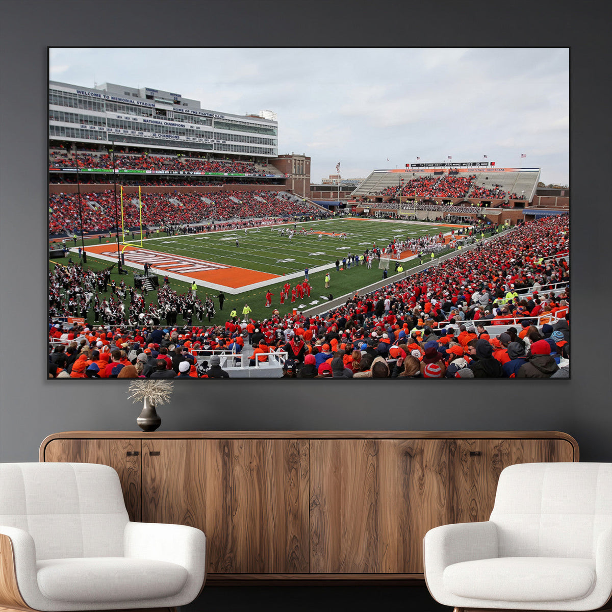 University of Illinois Fighting Illini Football Team Print -