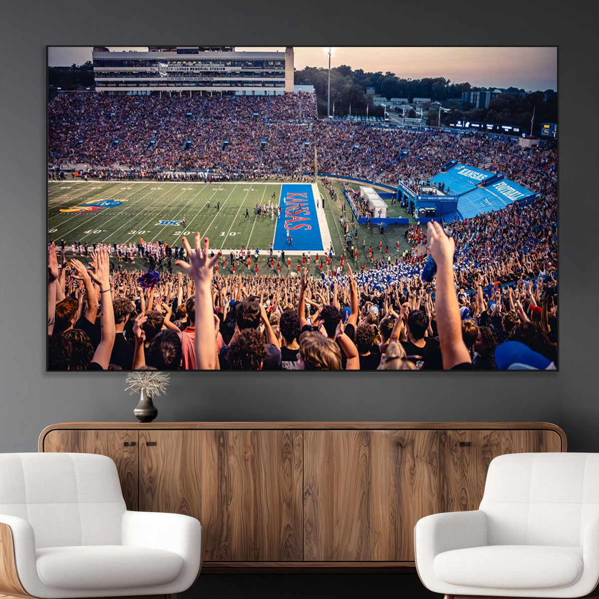 University of Kansas Jayhawks Football Team Art Print -