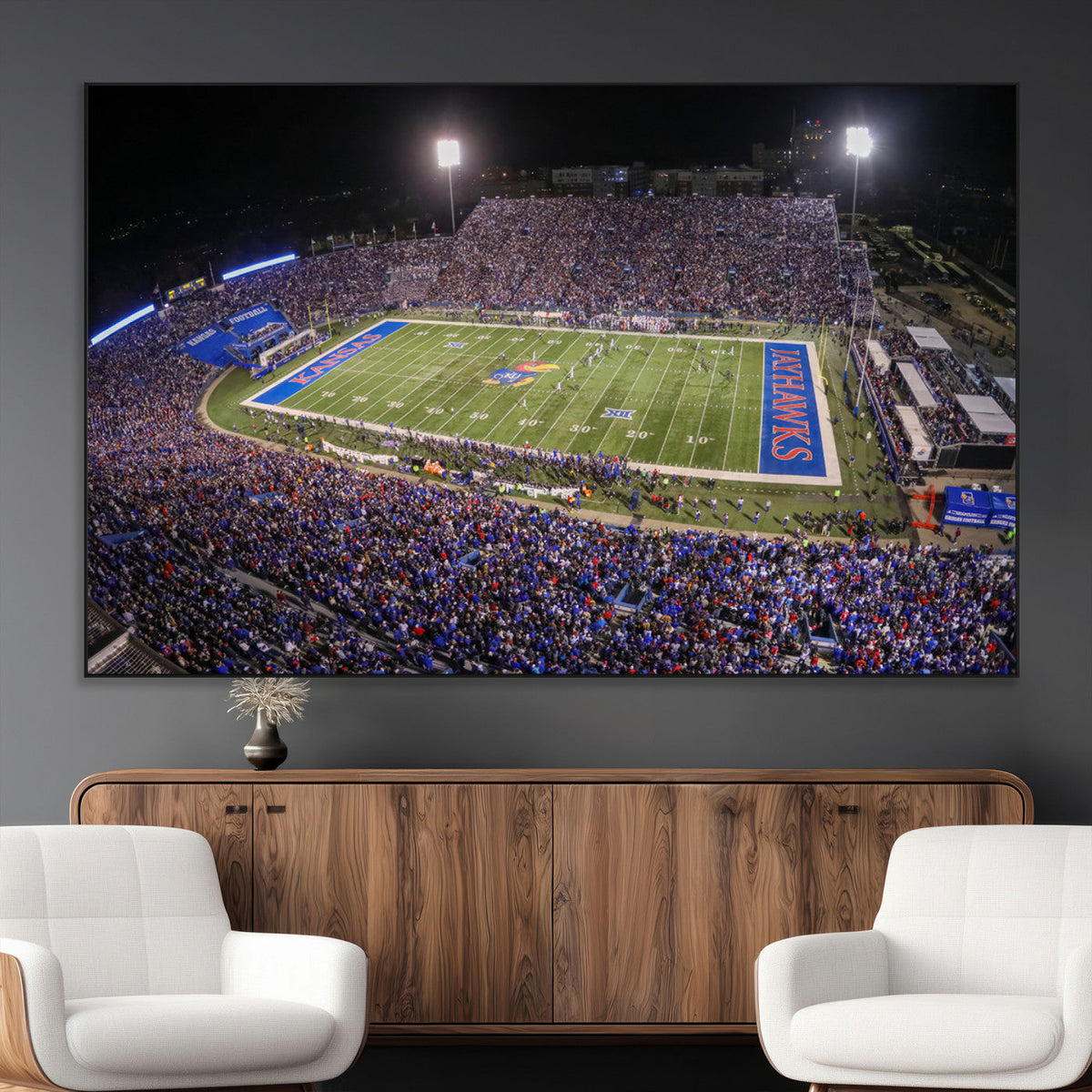 University of Kansas Jayhawks Football Team Print - Lawrence