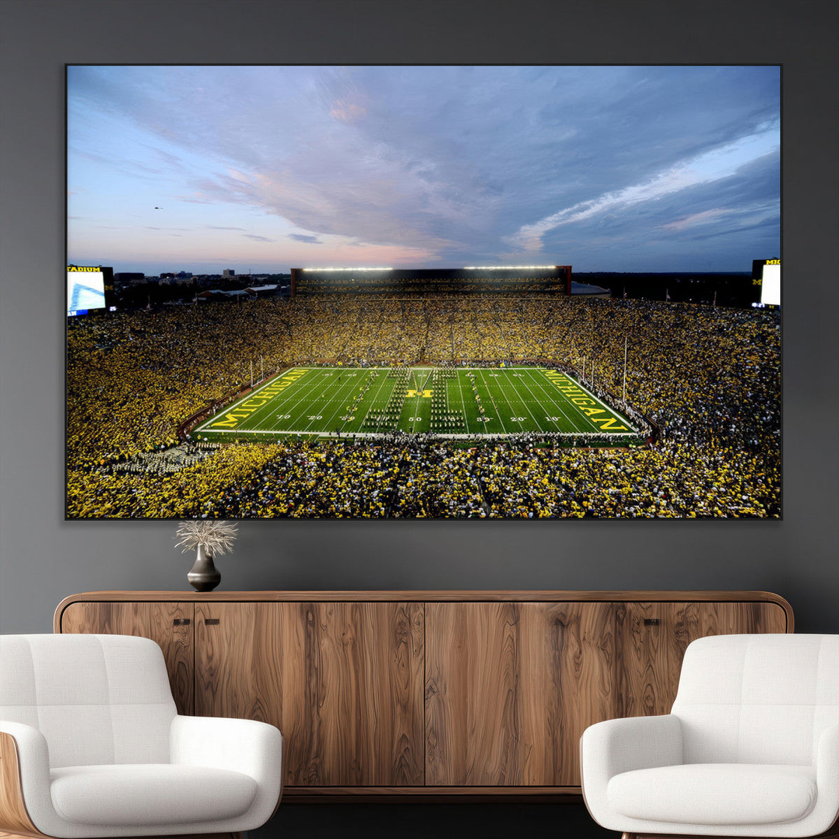 University of Michigan Wolverines Football Team Print - Ann