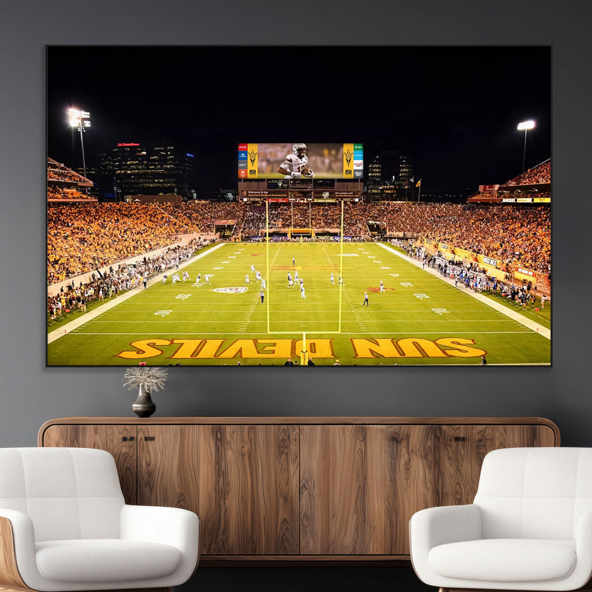 ASU Sun Devils Football Team Print - Phoenix Mountain