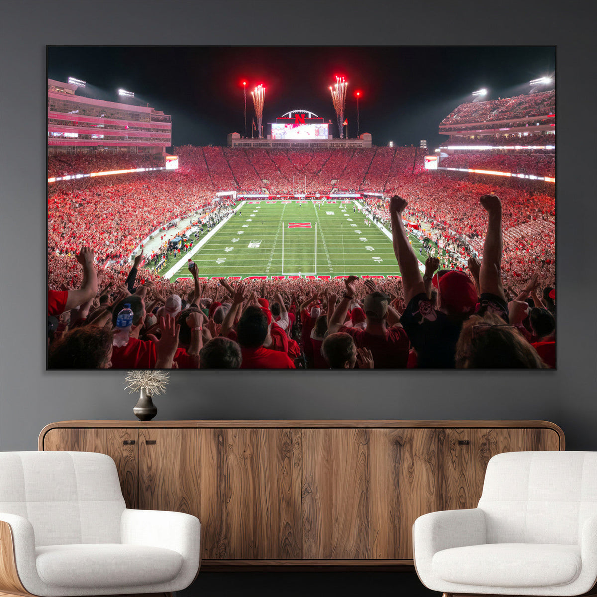 University of Nebraska Cornhuskers Football Team Print -