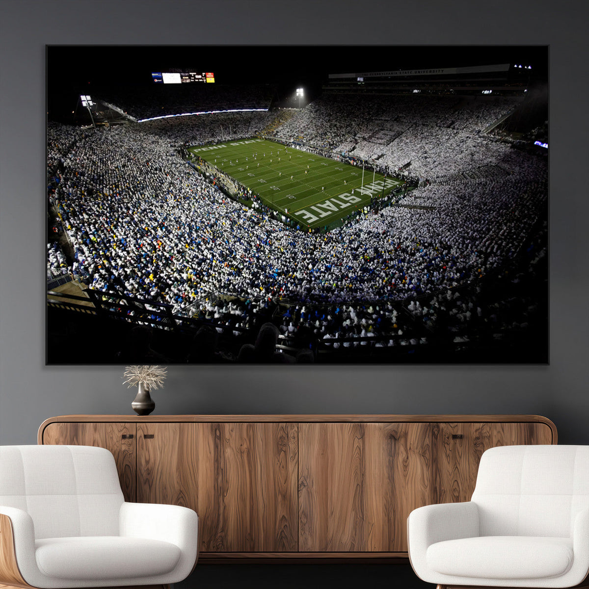 Penn State Football Stadium Wall Art - Beaver Stadium Canvas