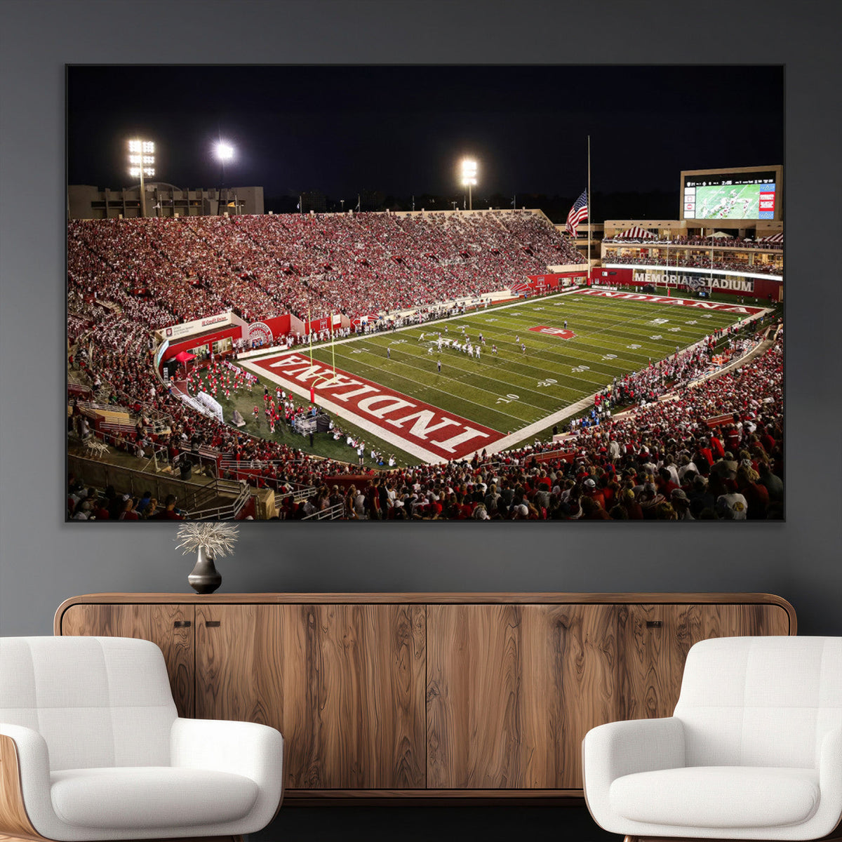 Indiana University Hoosiers Football Team Print Canvas -