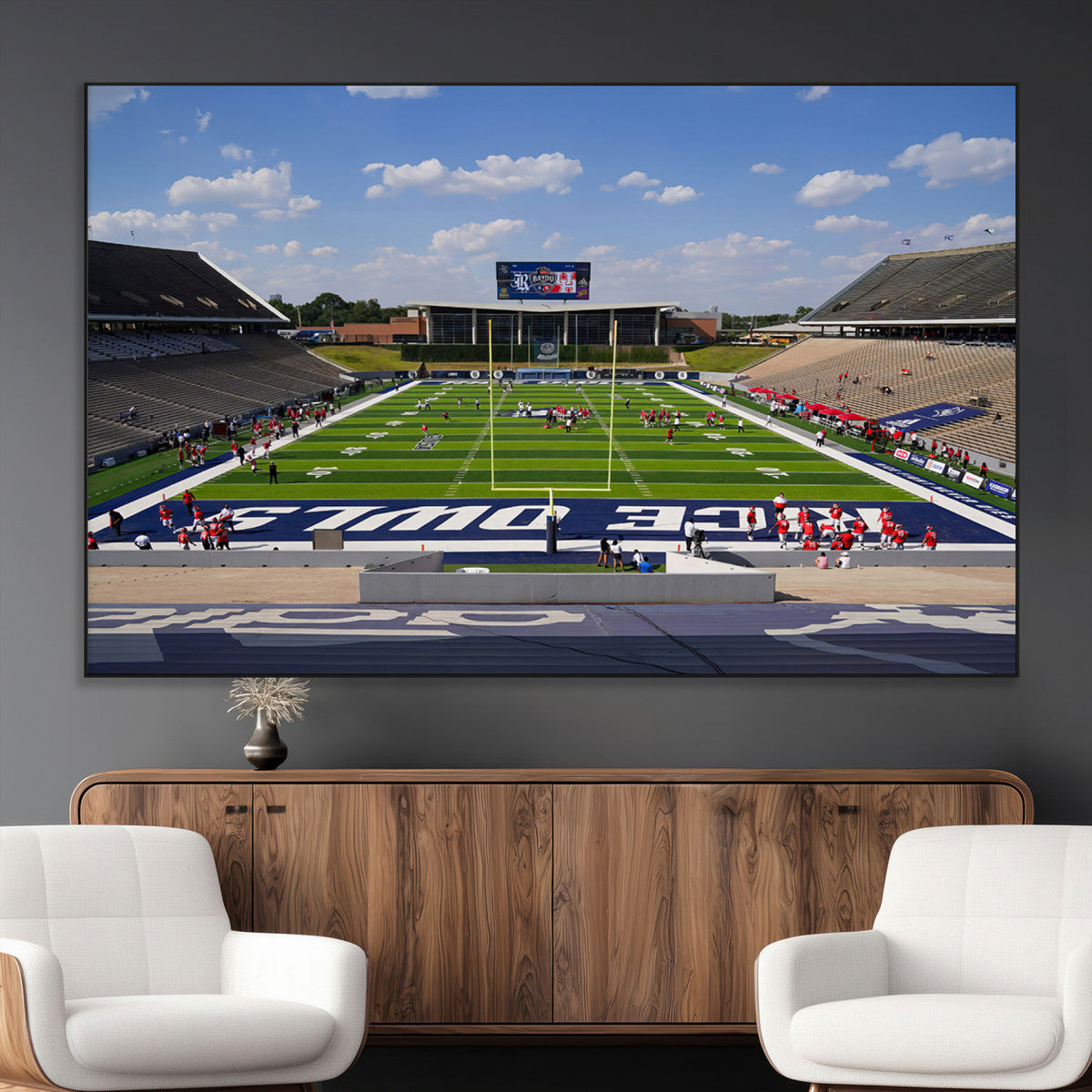 Rice University Owls Football Team Print - Houston Rice