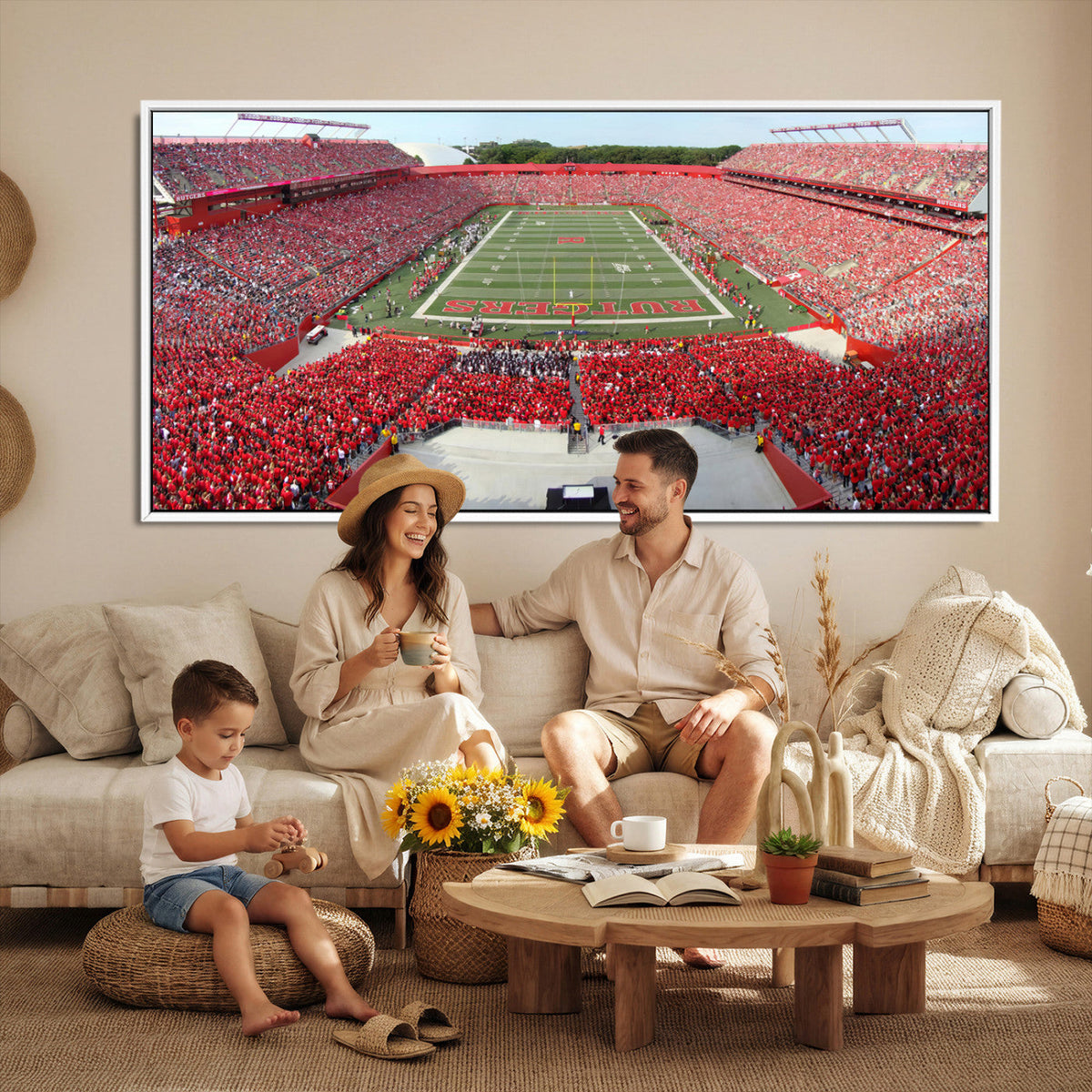 Rutgers Scarlet Knights Football Team Print - Piscataway SHI