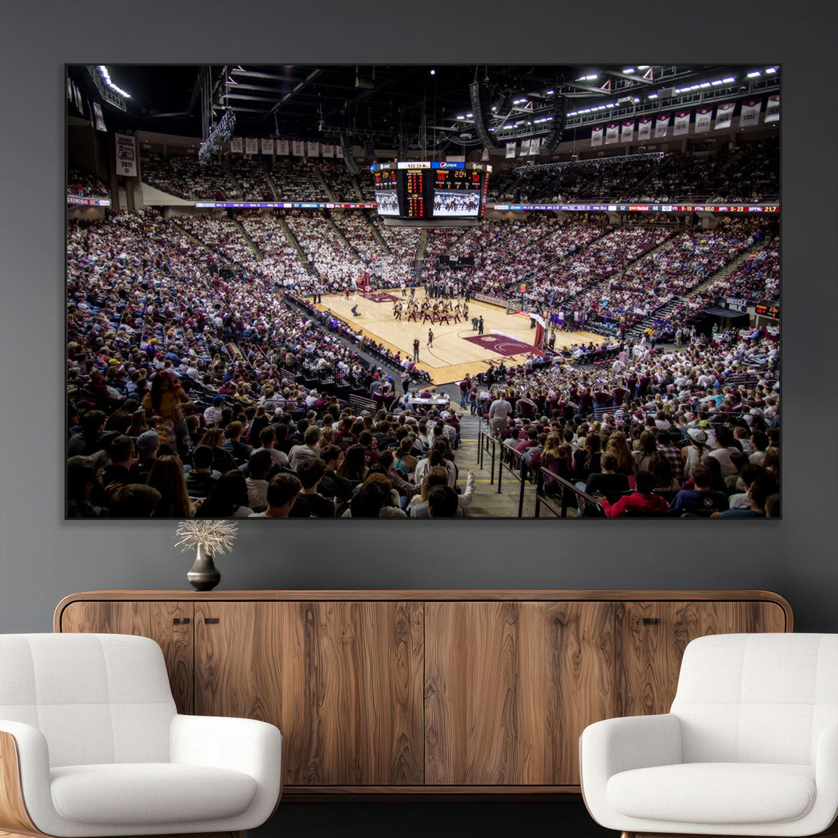 University of Nebraska Cornhuskers Basketball Team Print -