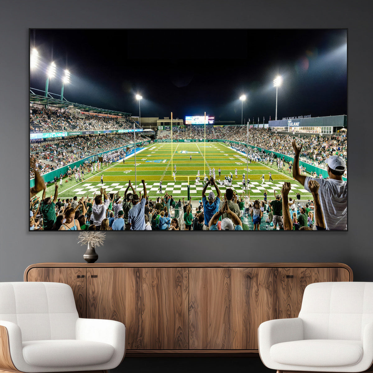 The Tulane University Green Wave Football Team Print - New