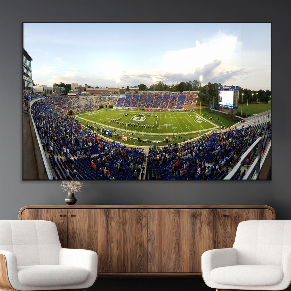 The Duke University Blue Devils Football Team Print - Durham