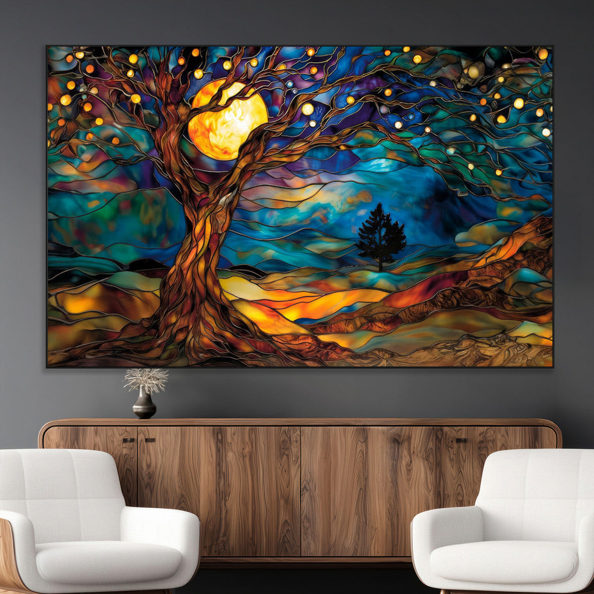 Tree of Life Wall Art - Yggdrasil Tree of Life Canvas Print