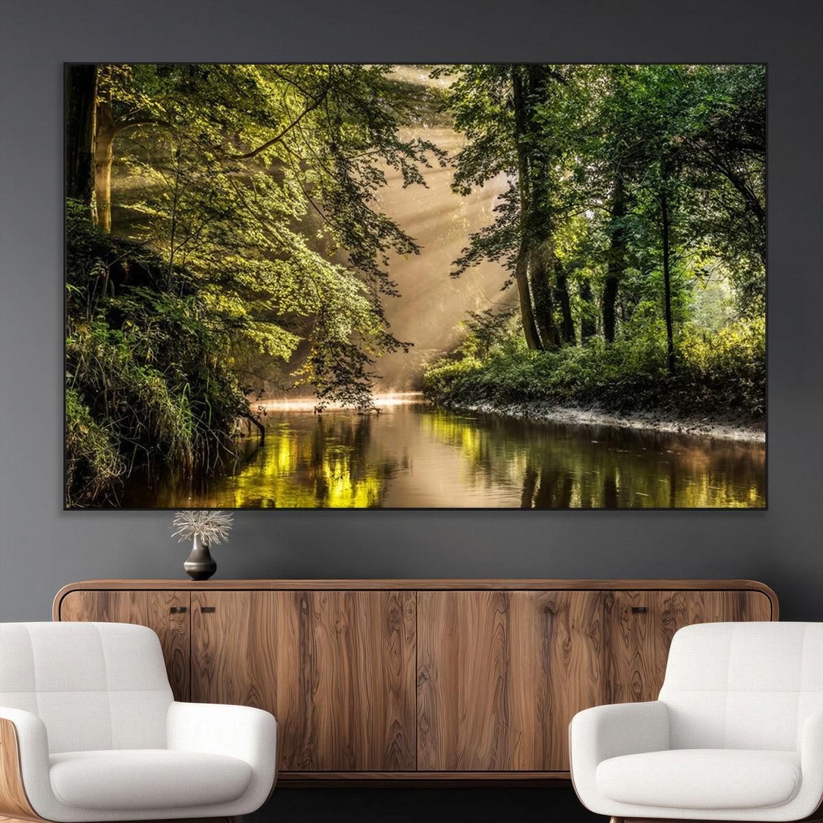 Forest Wall Art Print | River Landscape Wall Art | Perfect