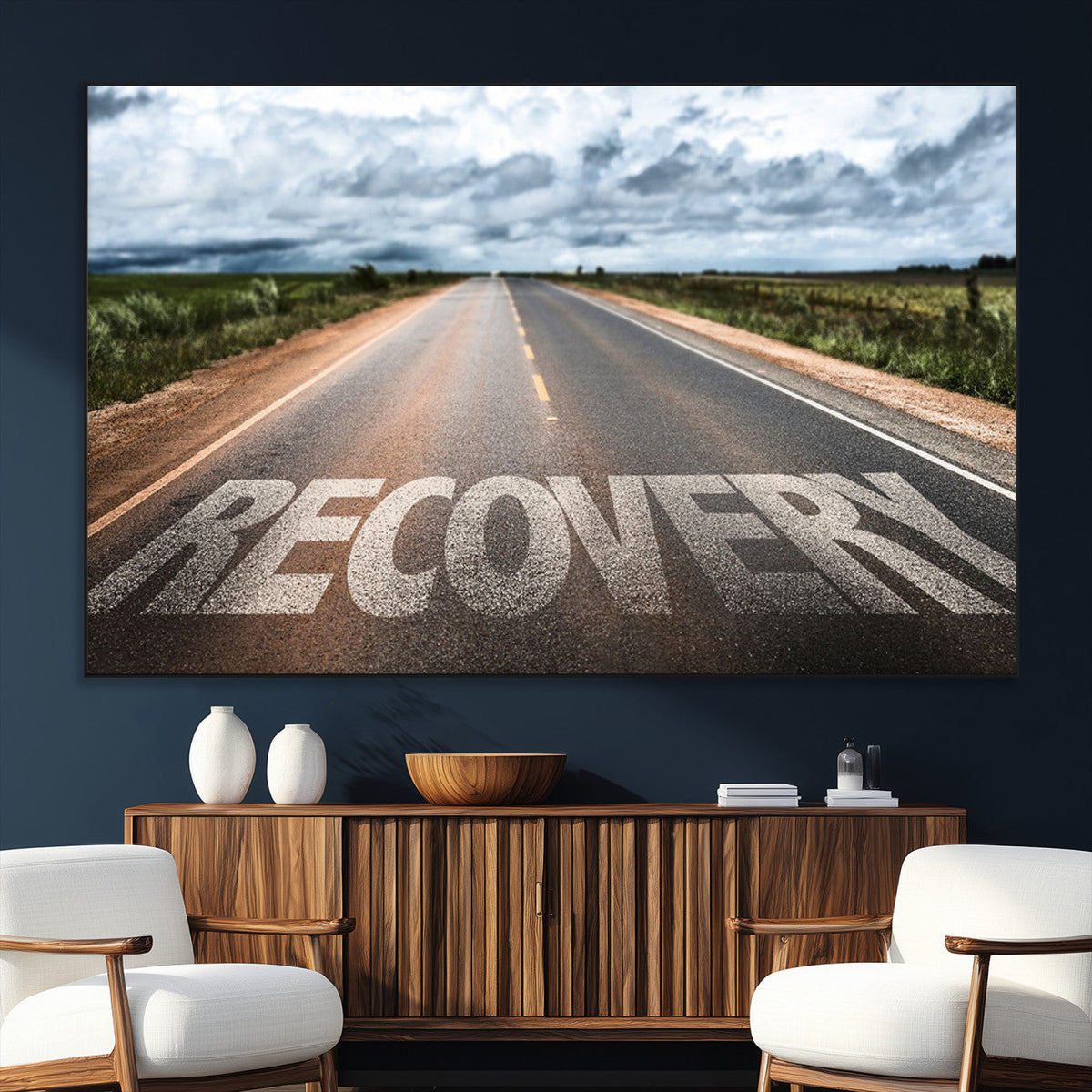 Recovery Road Wall Art Canvas Print