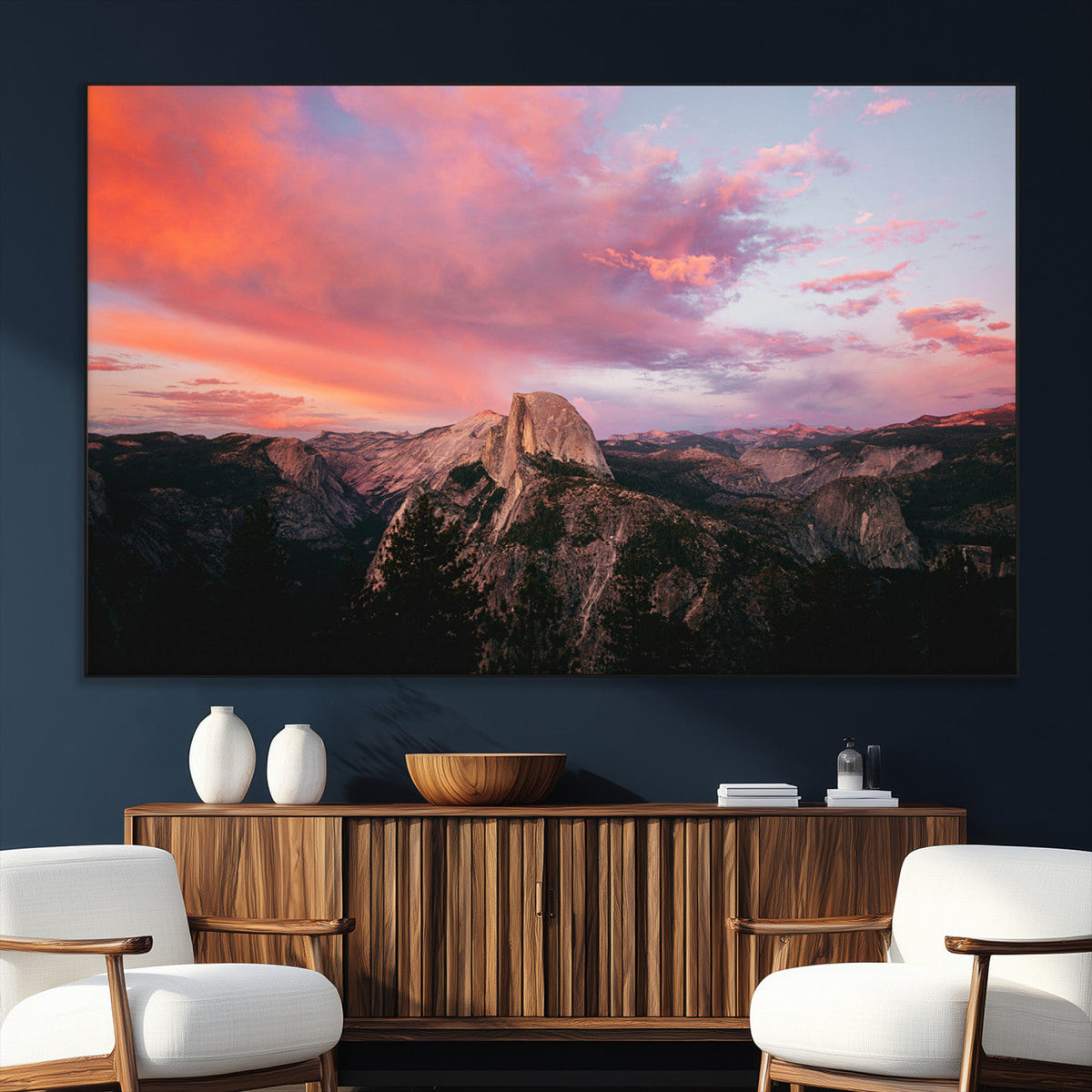 Half Dome Wall Art Canvas Print – Framed Yosemite National