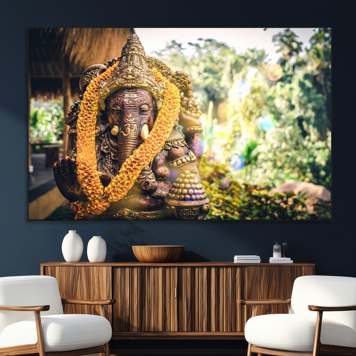 Hinduism Statue Wall Art Canvas Print