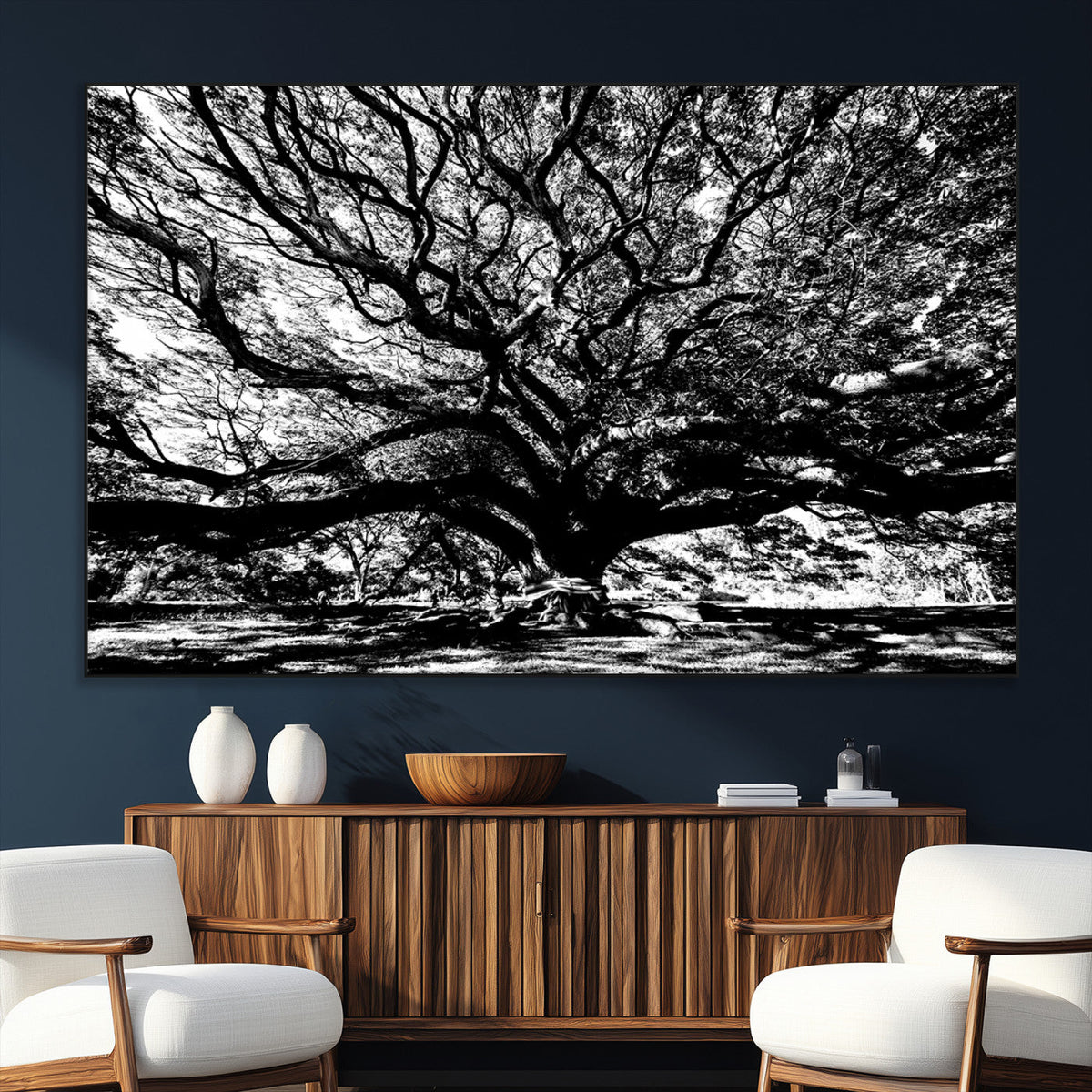 Mighty Angel Oak Wall Art | Angel Oak Tree Art Print