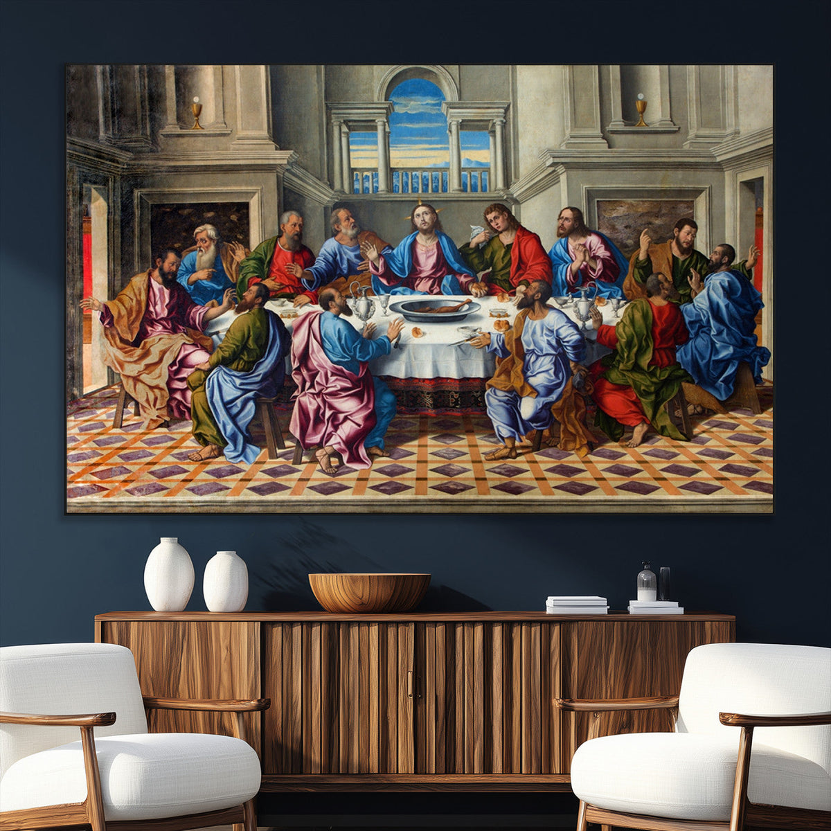 The Last Supper Multi Panel Canvas Wall Art