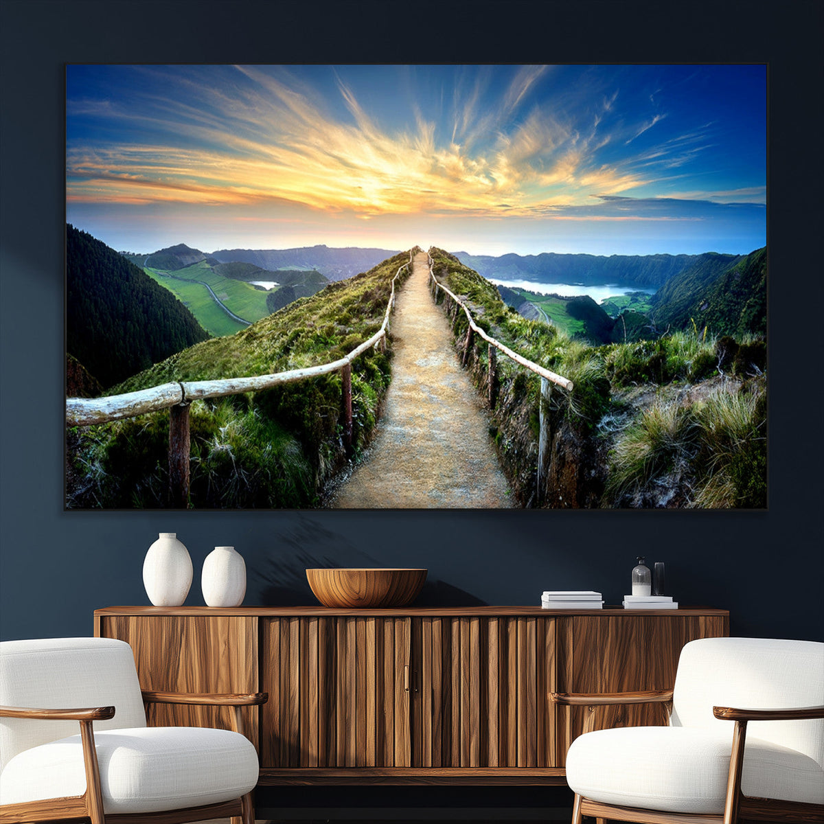 Mountain Landscape Wall Art Canvas Print